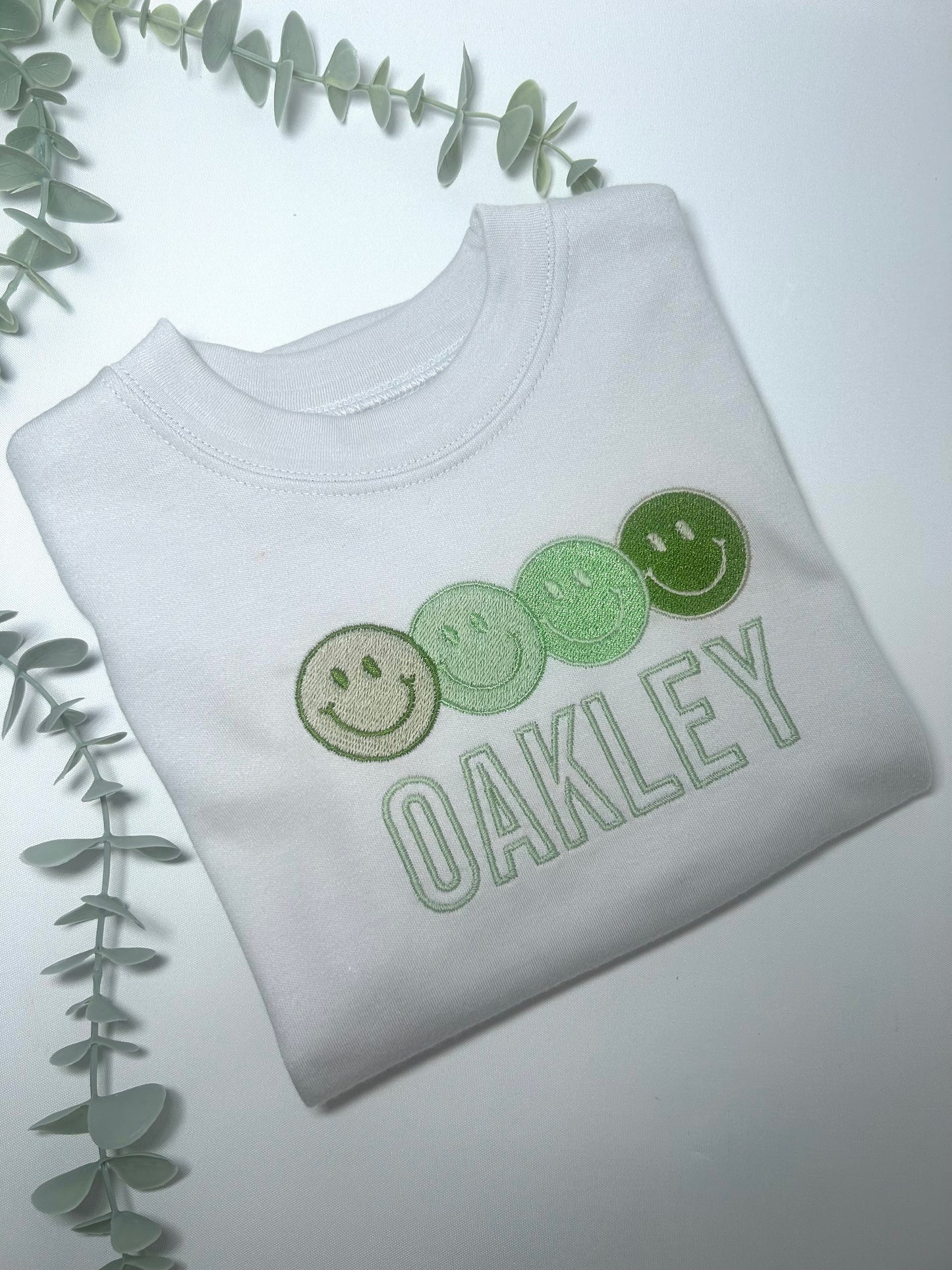 Ombré smiley name T-shirt