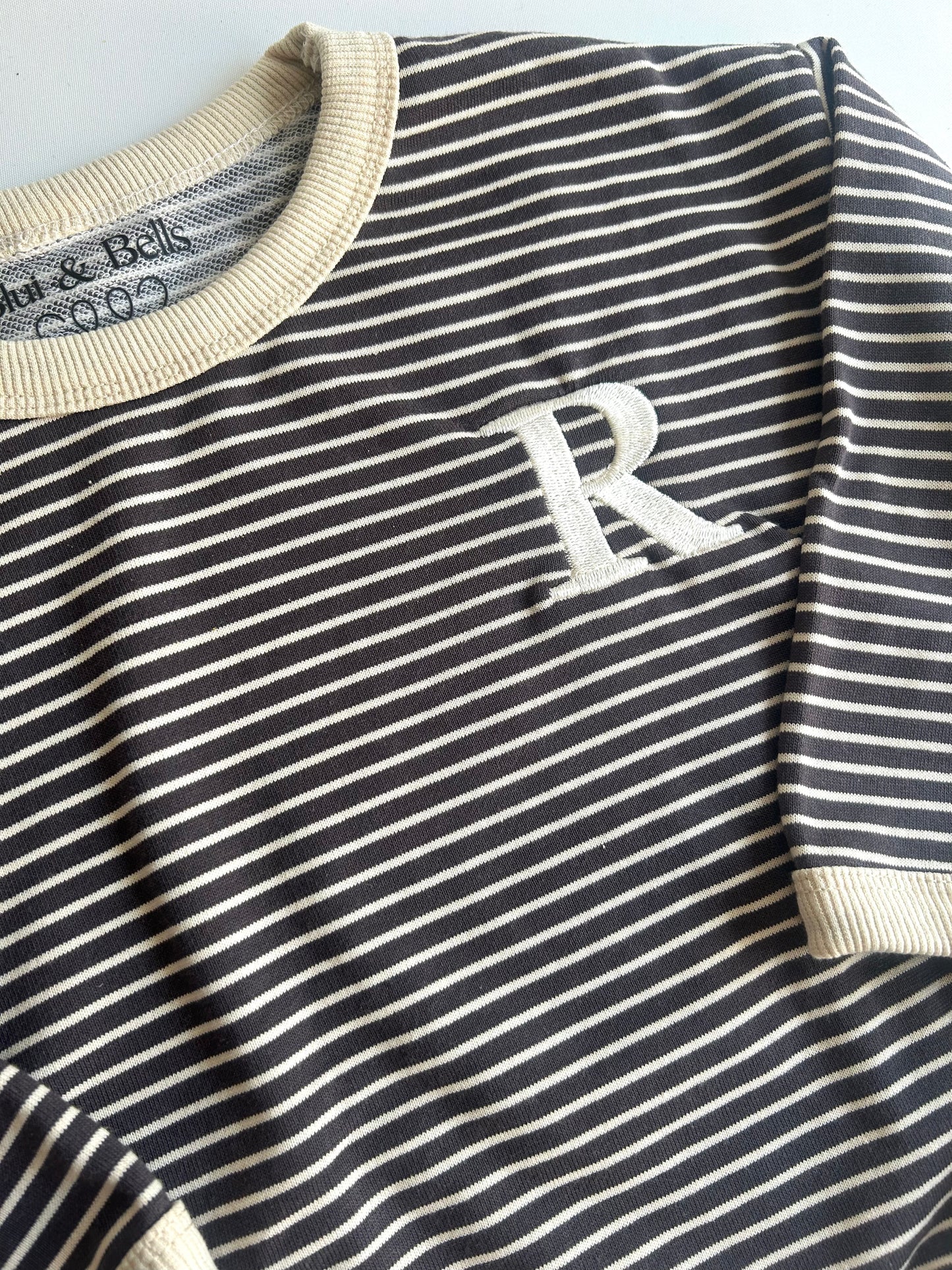 Chunky Initial Stripe Jumper